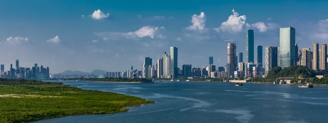 The Changsha skyline along the Xiang River.