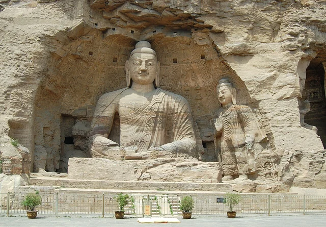 The Yungang Grottoes in Datong.