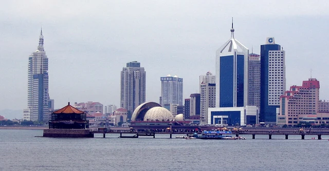 Zhanqiao Pier in Qingdao.