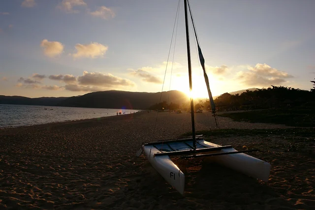A beach in Sanya.