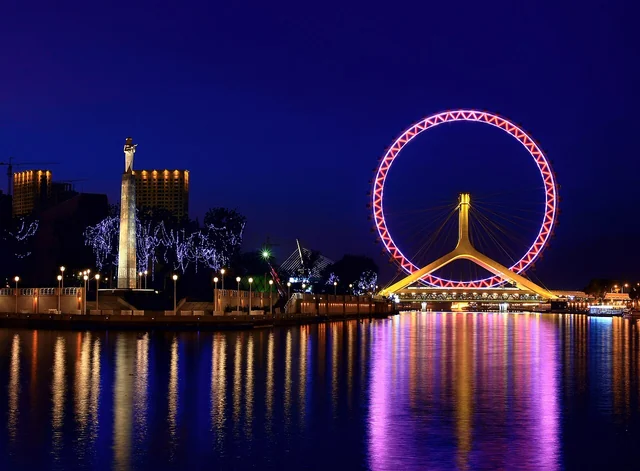 The Tianjin Eye and the Haihe River.