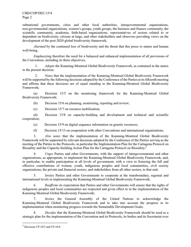 The framework’s original text, page 2.