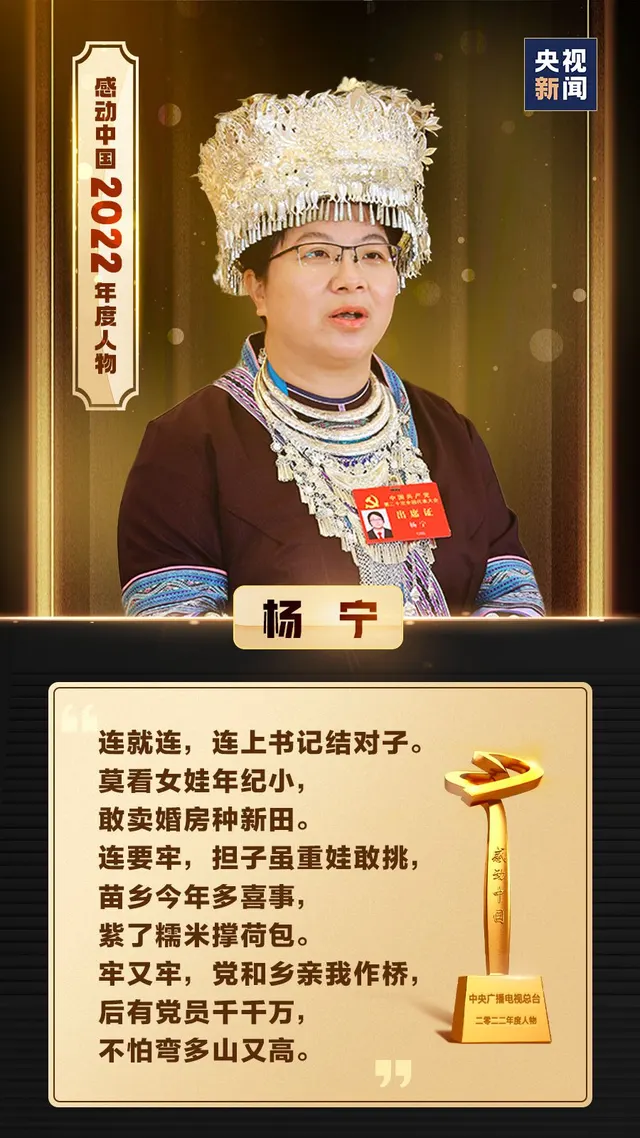 Yang Ning’s original CCTV Touching China 2022 portrait card.