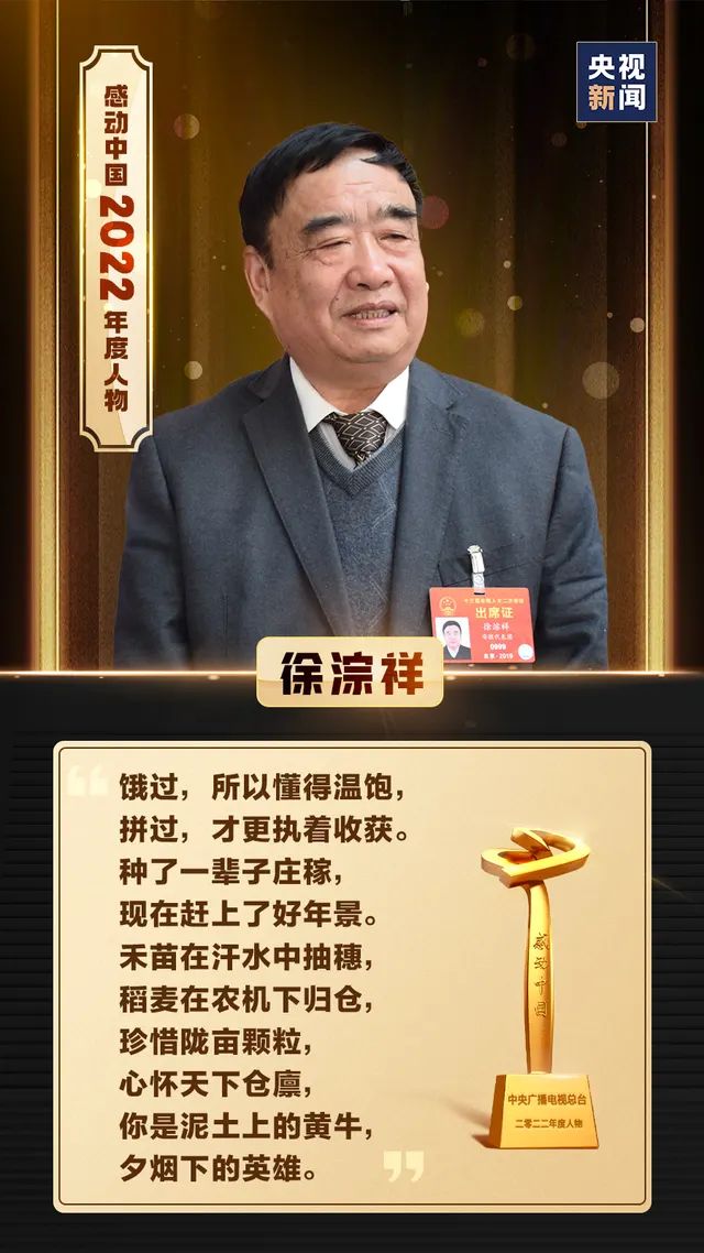 Xu Congxiang: CCTV’s original Touching China 2022 award artwork.