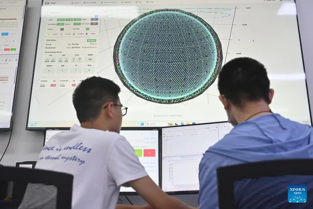 Work in JUNO’s control room, 26 August 2025.