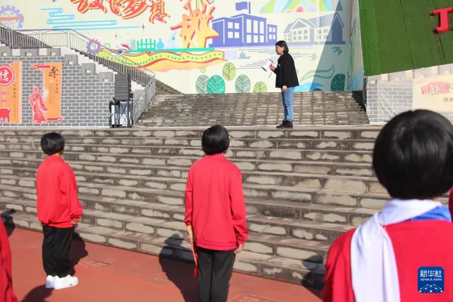 A second view of the Huaping school activity, 26 February 2024.