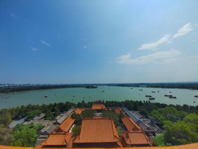 Kunming Lake and the lakeside landscape of Beijing’s Summer Palace.