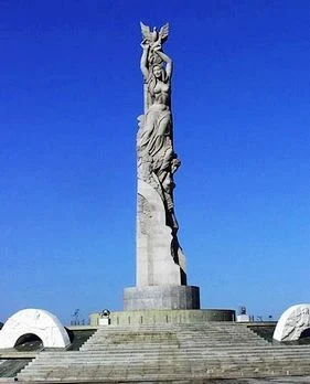 The main sculpture in Changchun World Sculpture Park; a historical photograph with current viewing access checked separately.