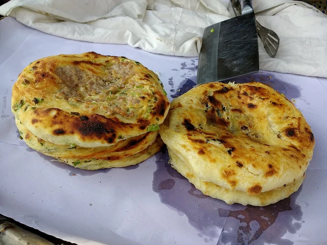 A savoury Xizhou baba bread.
