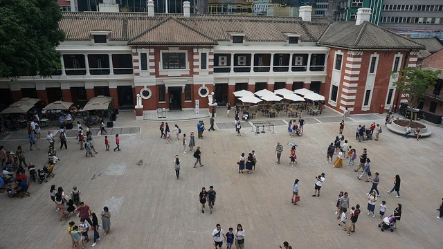 The restored Police Headquarters Block at Tai Kwun.
