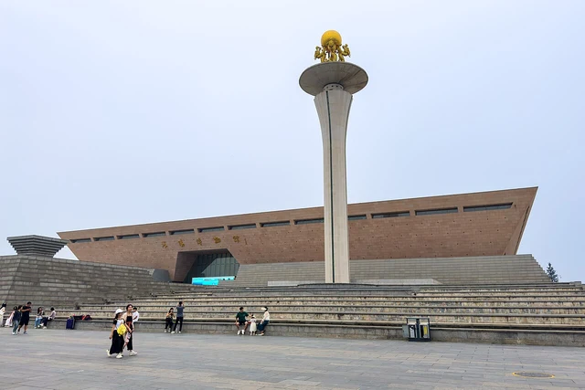 The exterior of Luoyang Museum, photographed in September 2024.