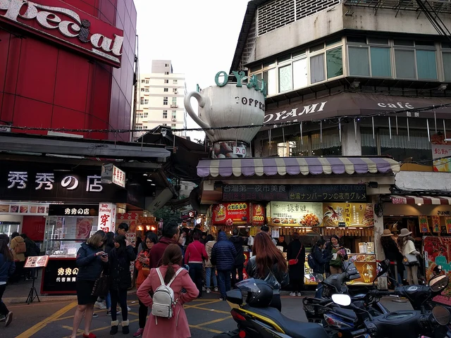 A commercial alley in Taipei’s Ximending district.