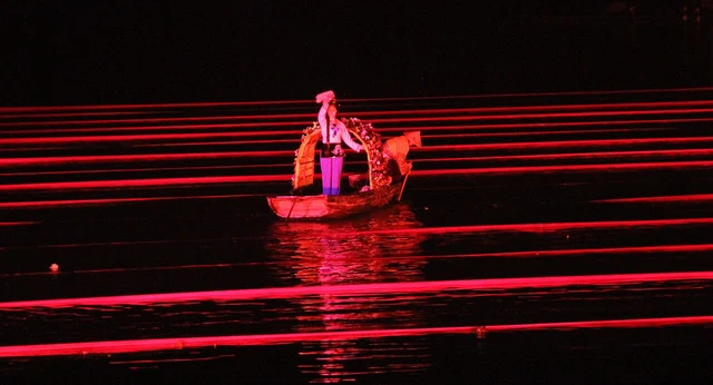 A scene from Impression Liu Sanjie in Yangshuo, photographed in 2012.