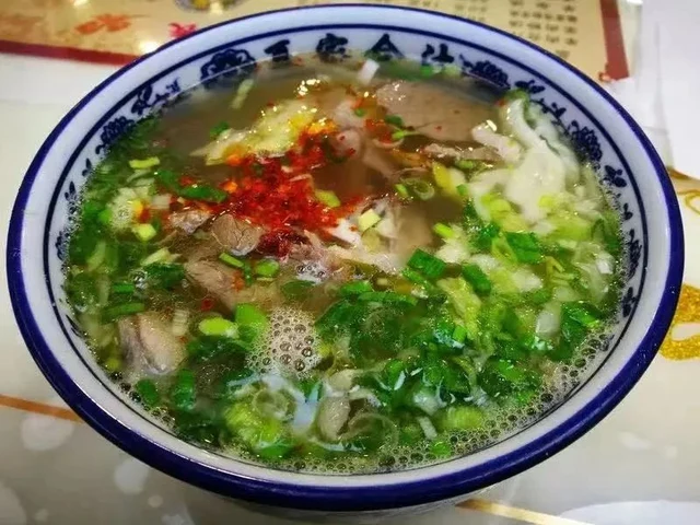 Dunhuang mutton noodle soup in the city’s official December 2023 food feature.
