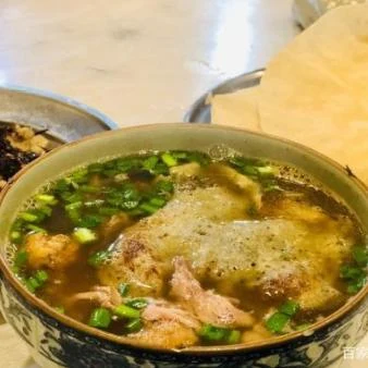 Liuji bufantang soup, photographed in Laocheng’s official May 2021 guide; original Baidu credit retained.