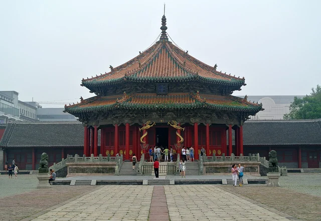 Dazheng Hall at the Shenyang Imperial Palace.